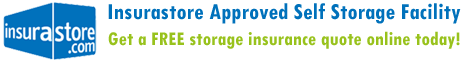 We are an Insurastore-approved self-storage facility. Get a FREE storage insurance quote online today.